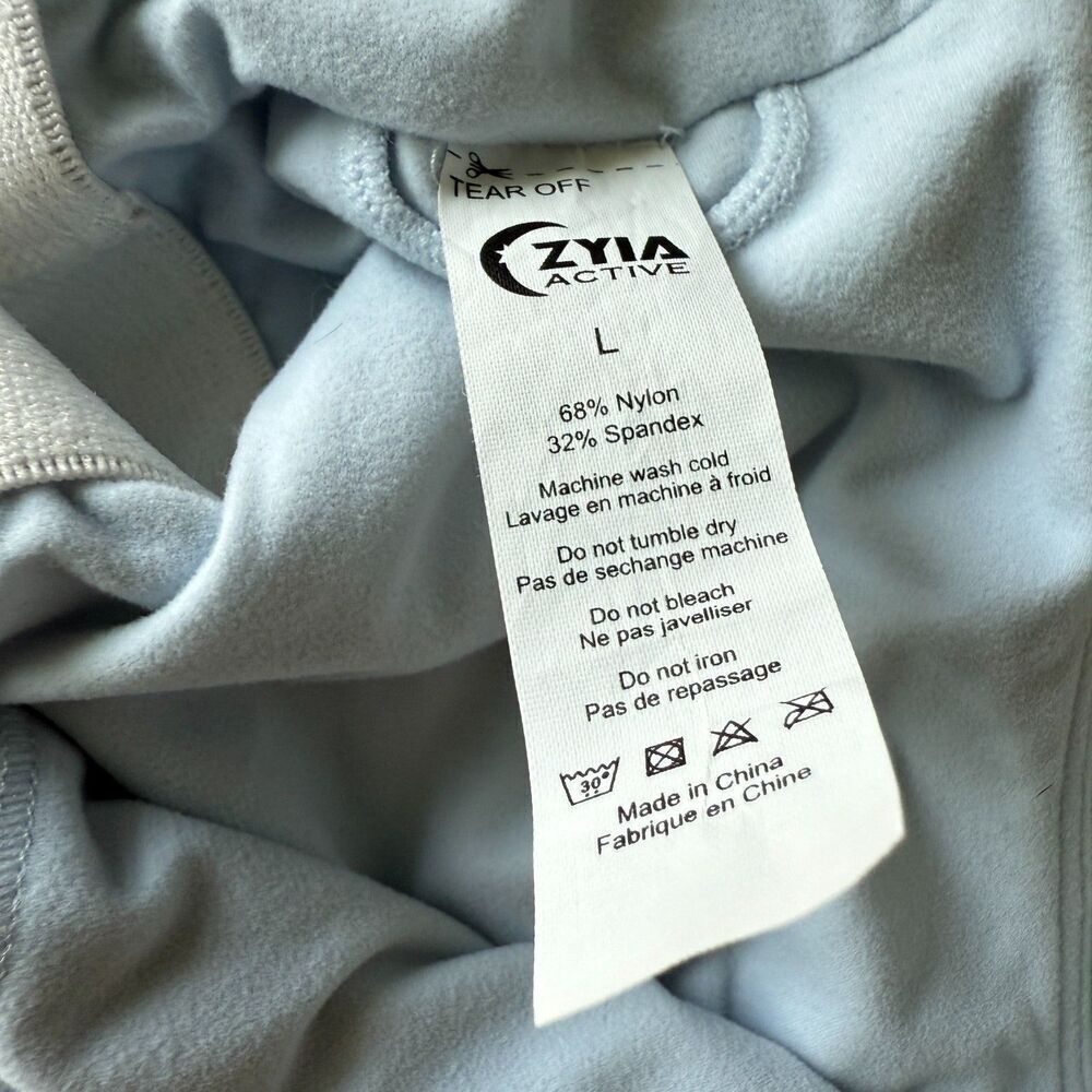 Zyia Pacific Blue Hermosa Soft Cozy Jumpsuit Romper Exercise Workout Size Large - Picture 4 of 7